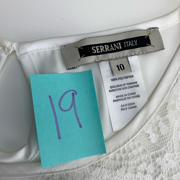 Serrano Italy white top with lace - Picture 6 of 6